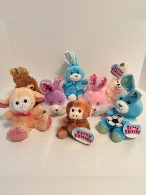 Fuzzy Friends Bunny & Stuffed Animal 8 Piece Bundle